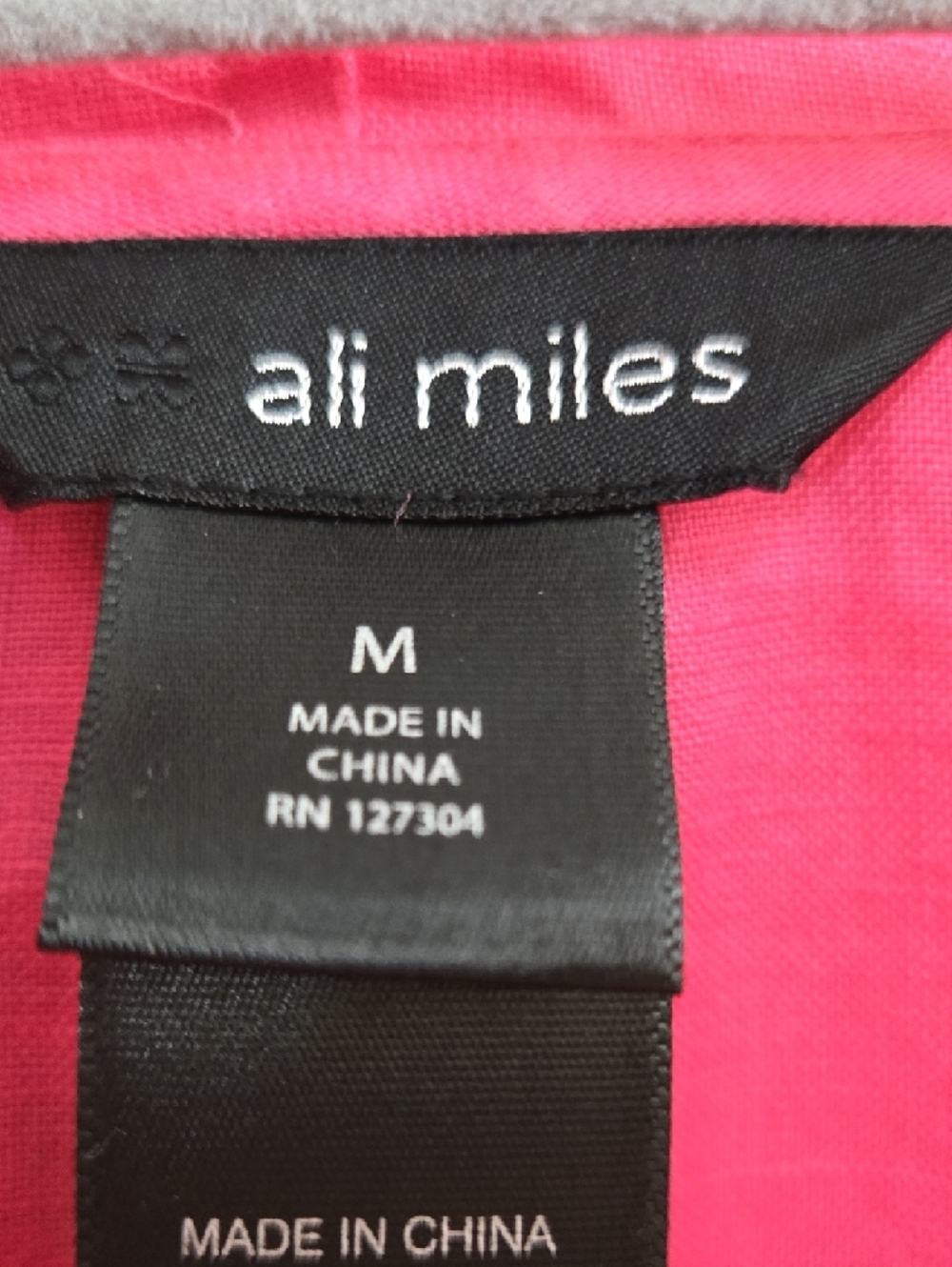 Ali Miles Linen Cowl Neck Tunic Top - Bright Pink - Picture 2 of 6